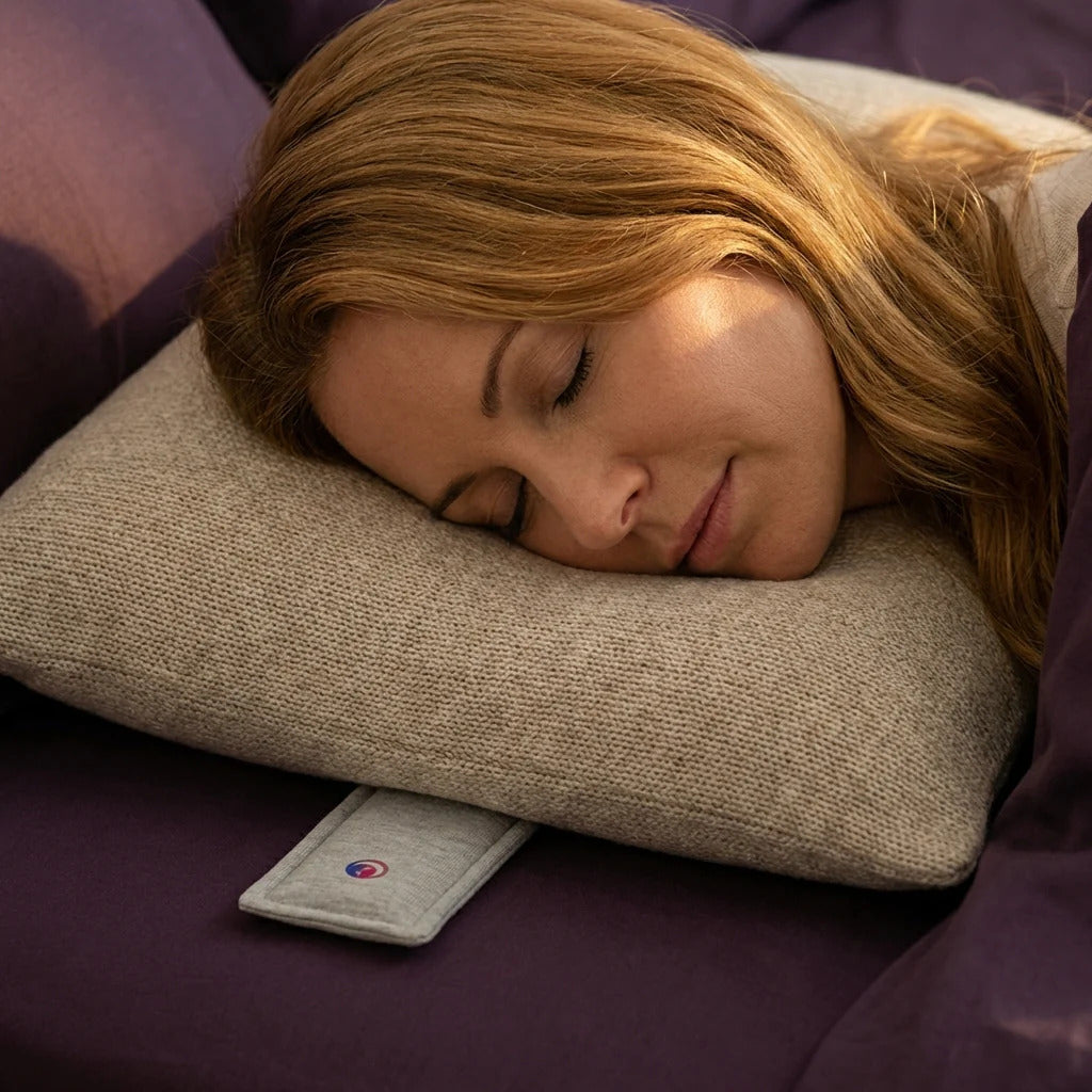 A woman finally sleeping peacefully